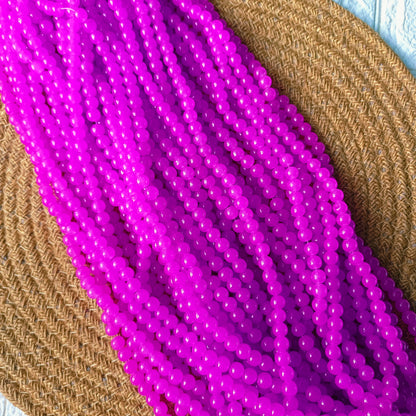Glass Beads 8mm ( 95 - 100 beads)