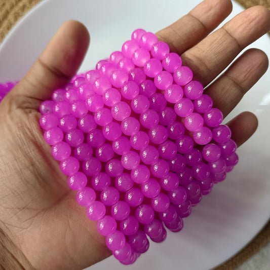 Glass Beads 8mm ( 95 - 100 beads)