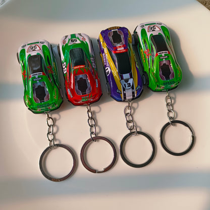 Pull back Car Keychain Metal Body