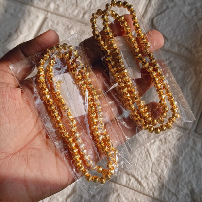 Golden beads