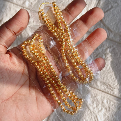 Golden beads