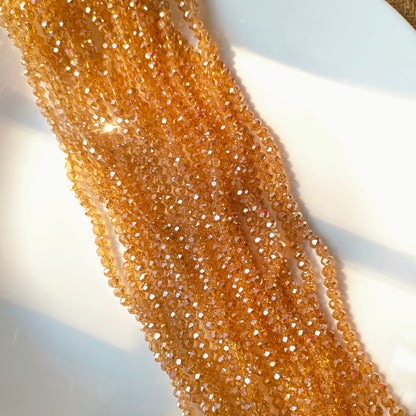 Crystal beads Gold