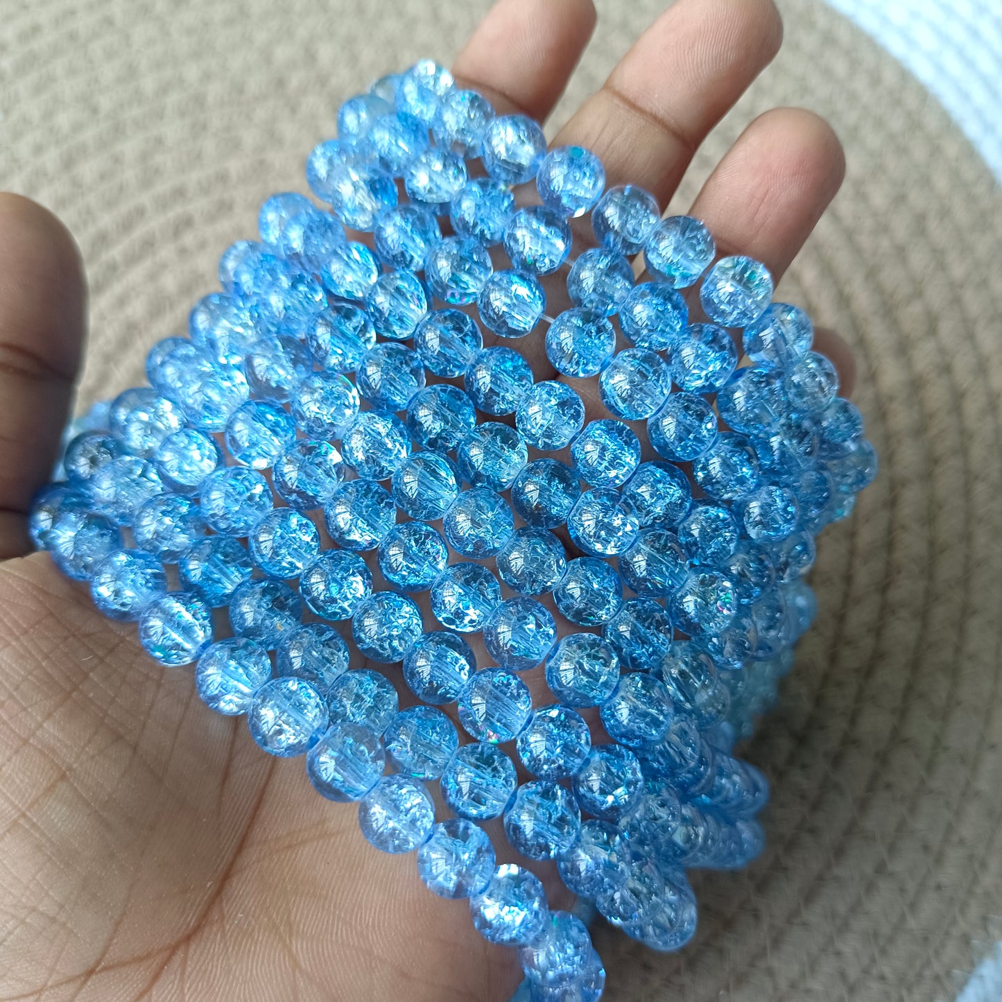 Crackle Beads 8mm(95 -100 beads apx) No -21