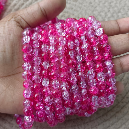 Crackle Beads 8mm(95 -100 beads apx)