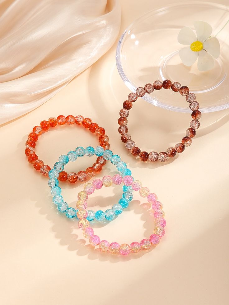 Colourful Crackle Bracelet