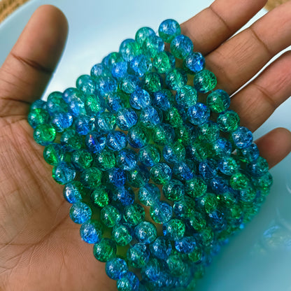 Crackle Beads 8mm (95- 100 beads)