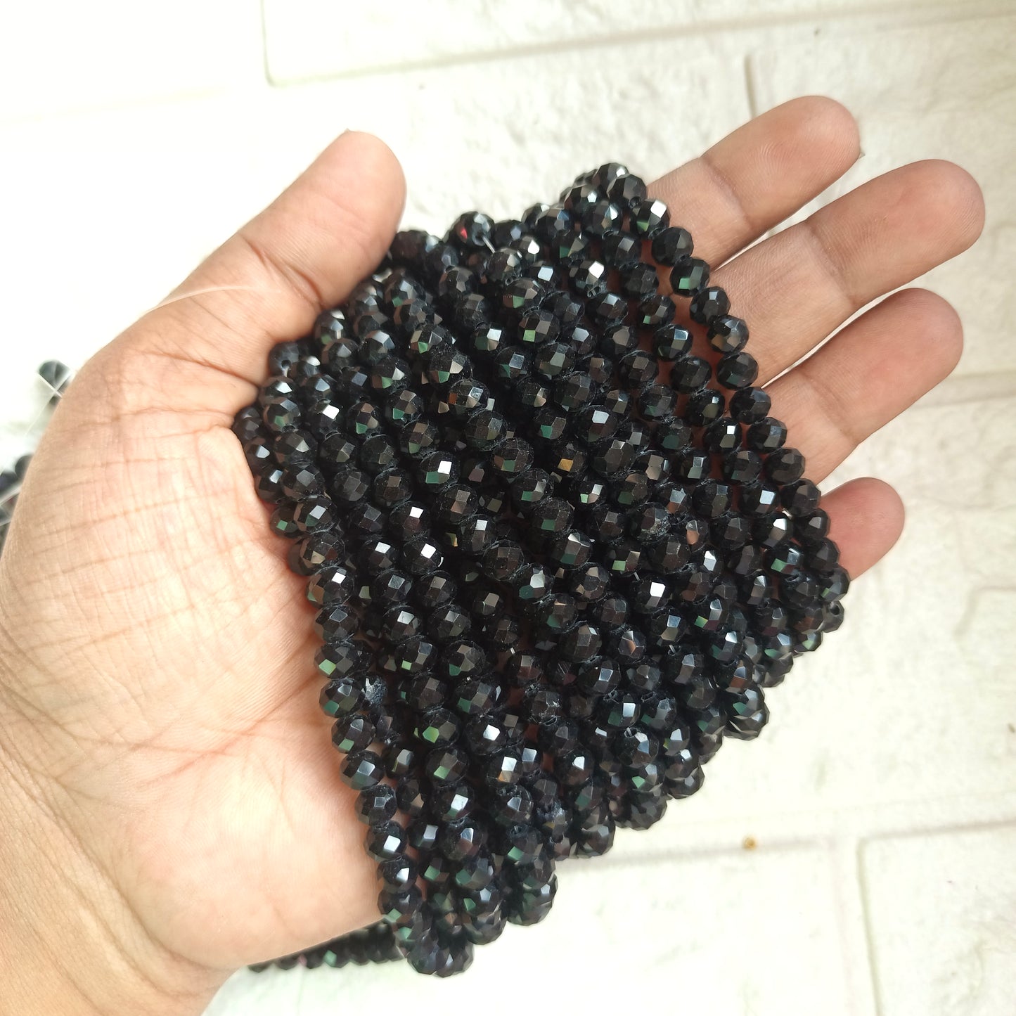 Crystal Beads Black