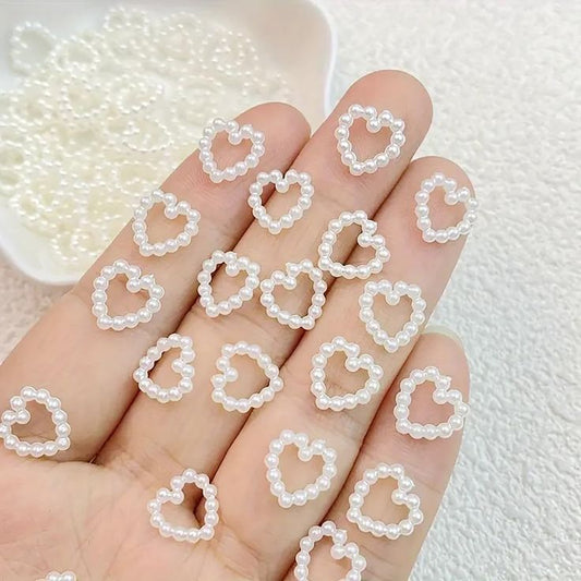 Pearl Hearts(100 Pieces)