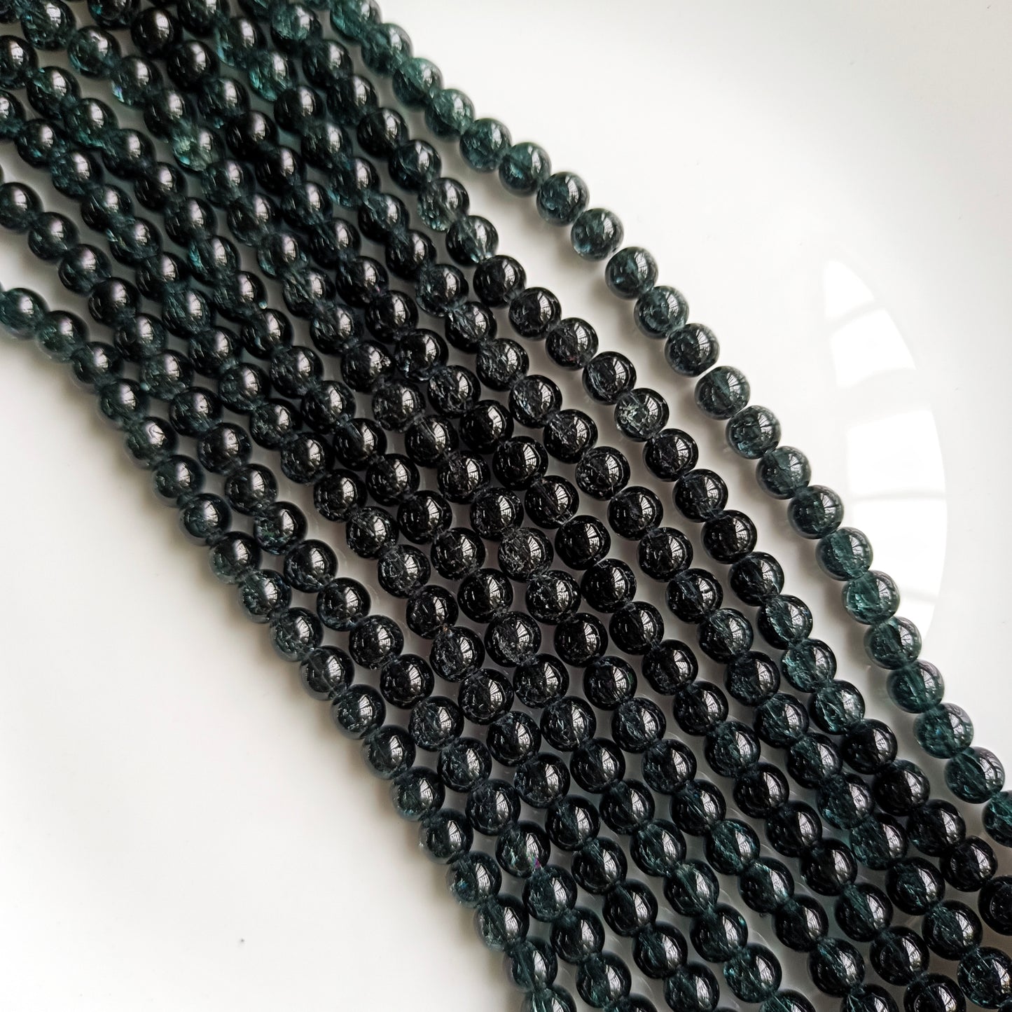 Crackle Beads black