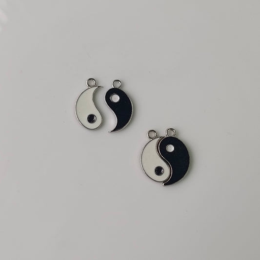 Yin + Yang (pair of 2 charms)