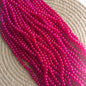 Glass Beads magenta pink