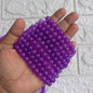 Frozen Matte Beads 8mm 95+ Beads Purple