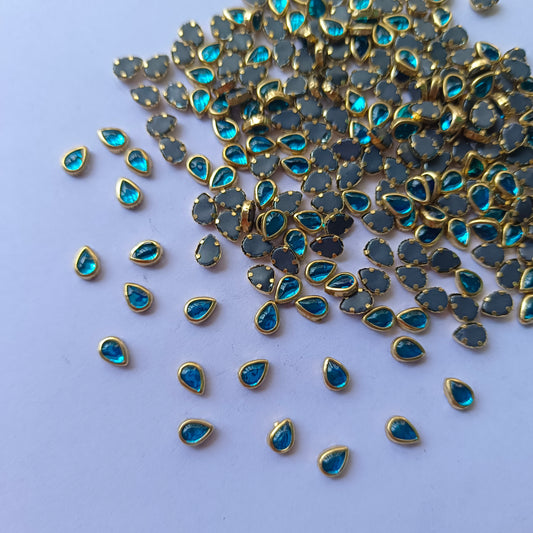 Kundan Stone 4/6 DROP Glass(10 Grams)