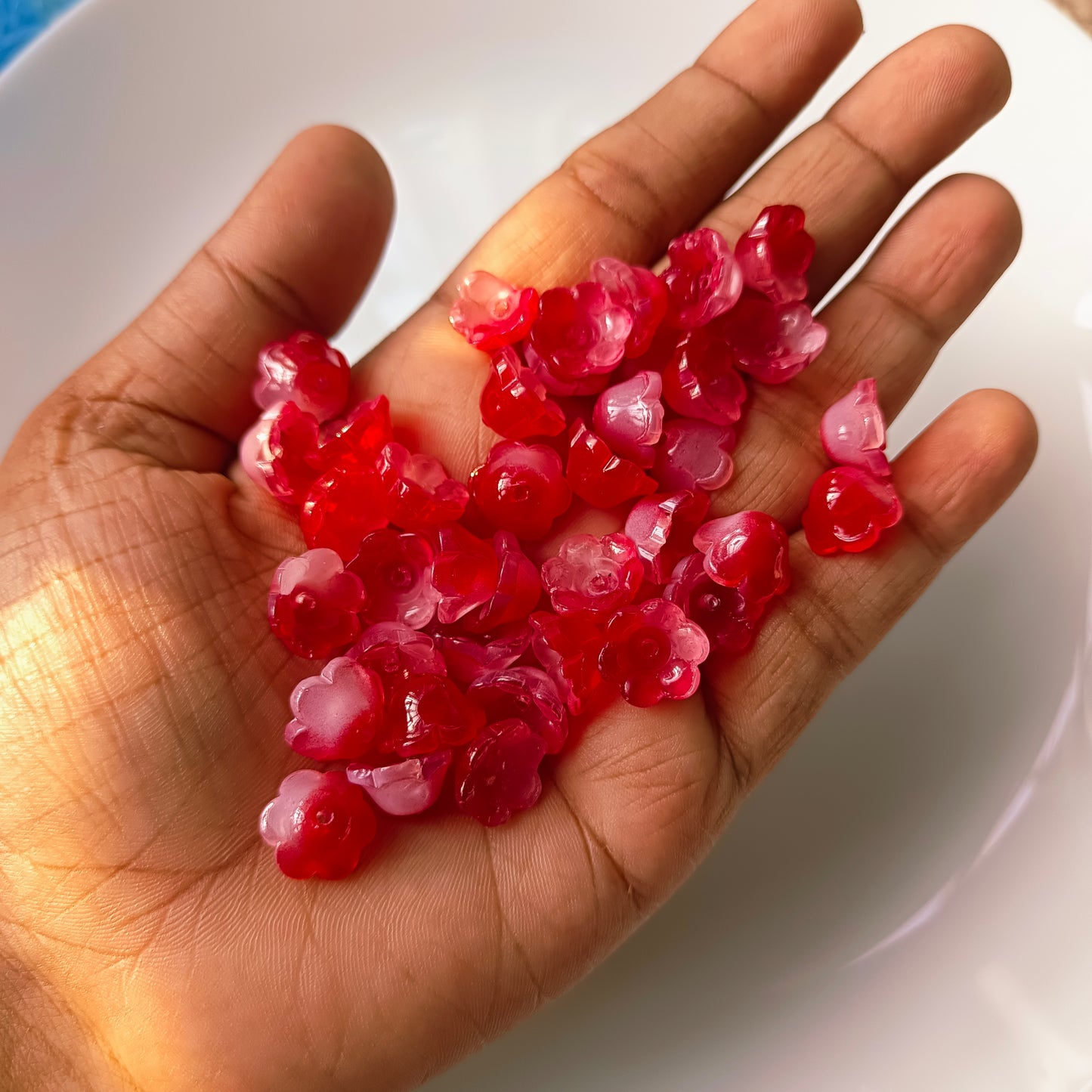 Glass Flowers with leaf