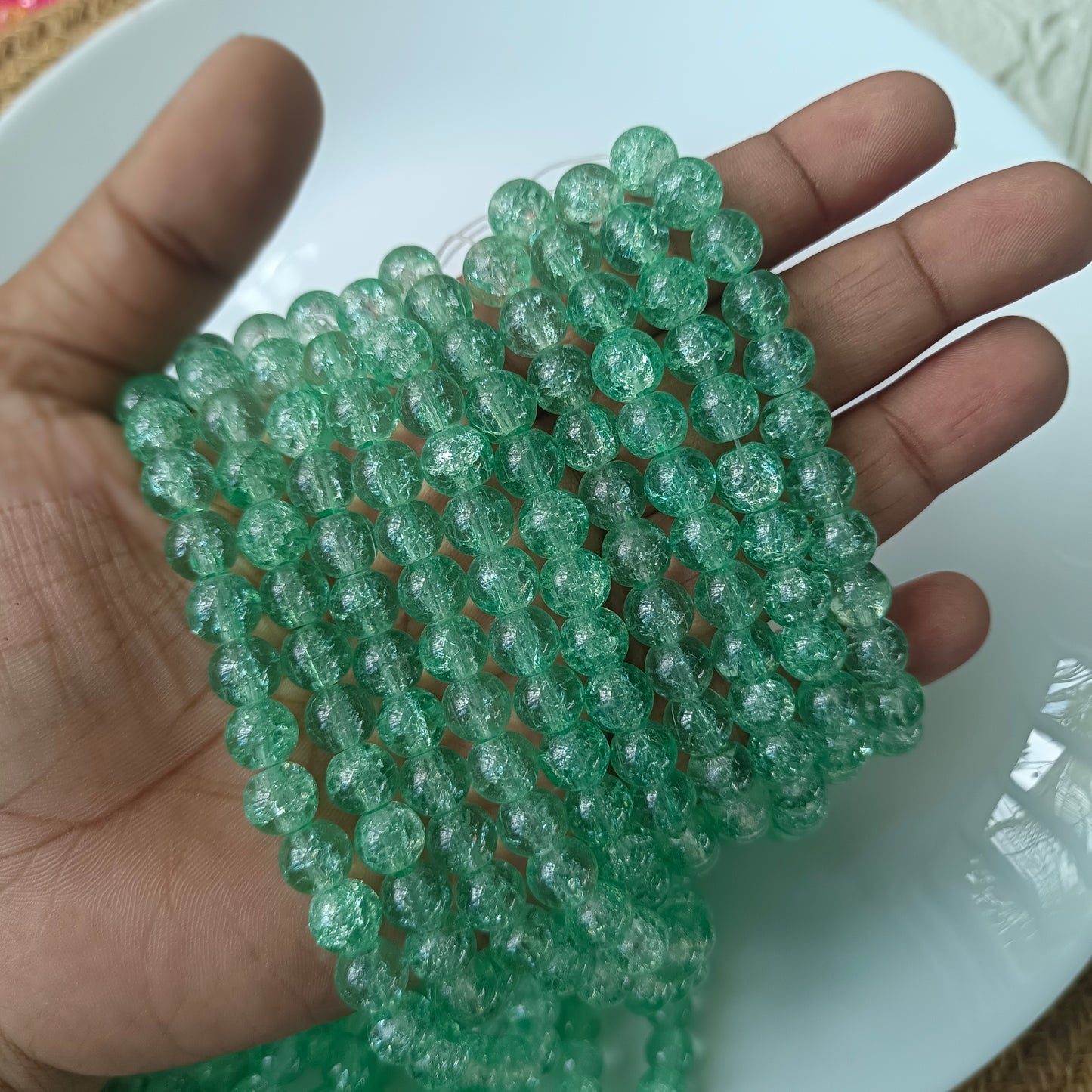 Crackle Beads8mm(95-100beads)