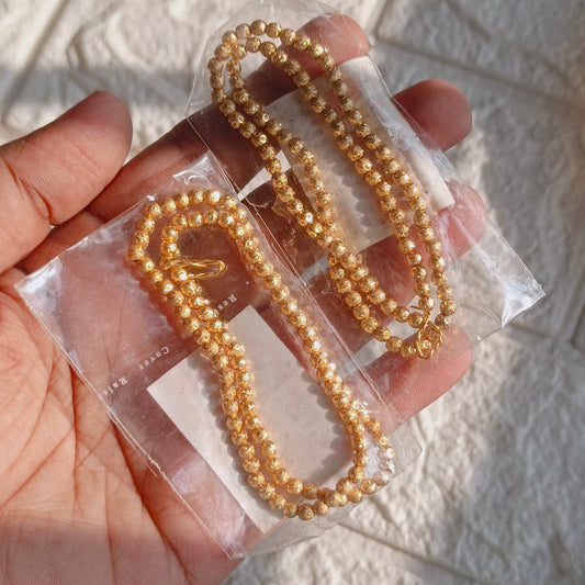 Golden beads