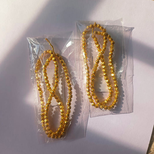 Anti tarnish bindi Beads 3mm(100 pieces)