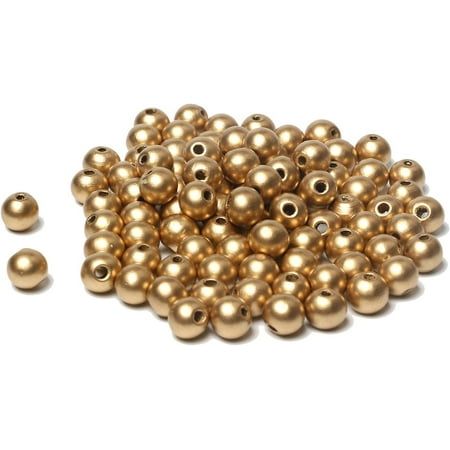 Matte Golden Beads 6mm( 280 Beads apx)