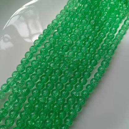 Crackle Beads 8mm 95- 100 beads